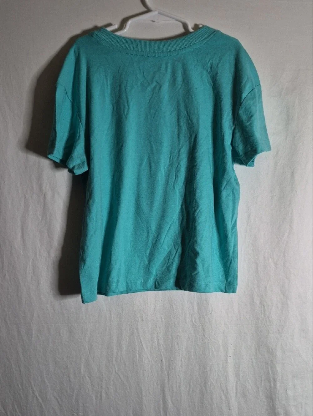 Cat & Jack Turquoise Short Sleeve Tee with Yellow Pineapple Patch